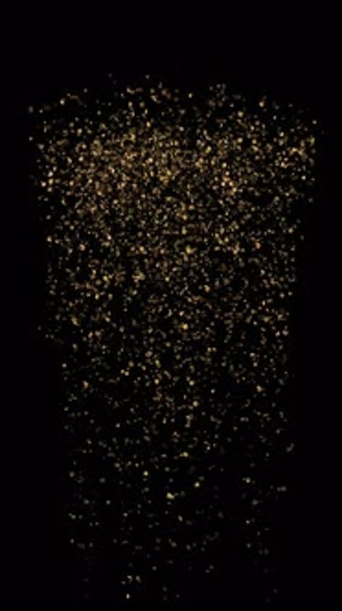 Elegant Golden Shimmer Particle Celebration Effect