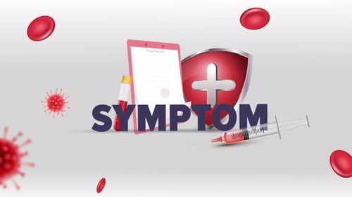 Medical Symptom Infographic Icon Background