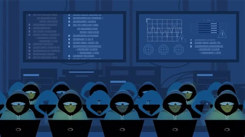 Хакер по защите данных | Основы киберпрограммирования | 4k Loop