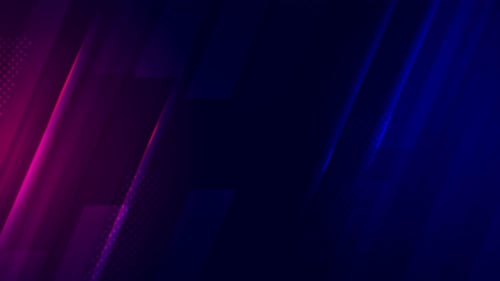 Dynamic Abstract Background with Neon Geometric Lines Loop