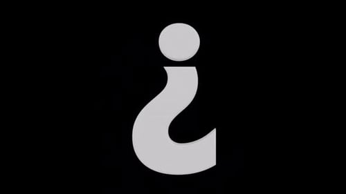 Rotating White Question Mark Loop