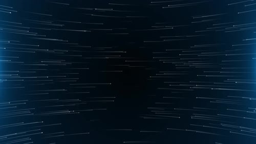 Digital Data Stream Binary Scifi Background Space Tech Particles Form Lines Surface Waves Hitech