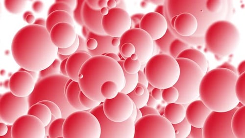 Abstract red bubbles background