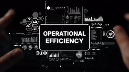 Praktische Tastatur mit Text zur Betriebseffizienz und modernen Datenvisualisierungsgrafiken in Unternehmen