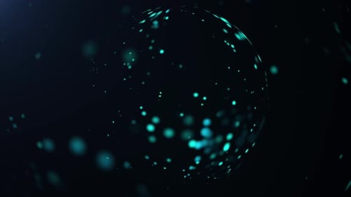 Blue Particular Sphere Background