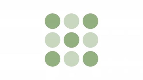 Square dots flickering 2D loading animation