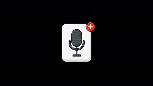 Animated Add Audio File Concept Video - Transparent