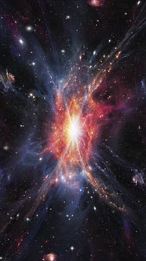 Erkundung einer atemberaubenden kosmischen Explosion in den Tiefen des Weltraums