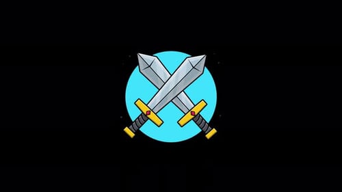 Sword. Ancient Treasure Concept Animation Video - Transparent