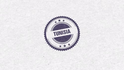 Tunisia Golden Rubber Stamp