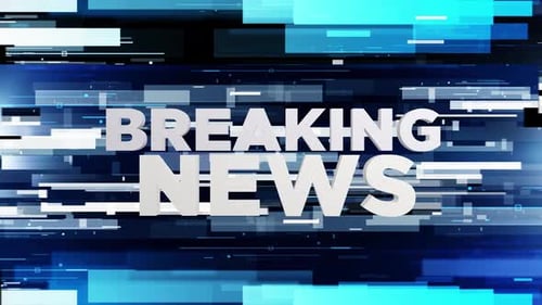 Broadcast News Transition Alpha channel Looped