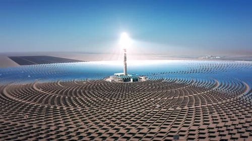 Vue aérienne d'un panneau solaire