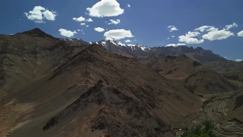 Rocky Mountains During the Day Drone Flight