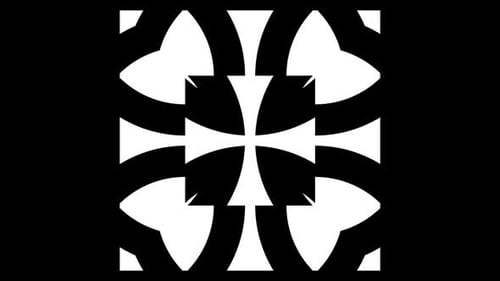 Kaleidoscope Collection: Luma matte transition of four concentric expanding shield shaped elements m