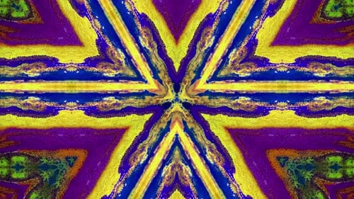 Vibrant Abstract Geometric Kaleidoscope Background Loop