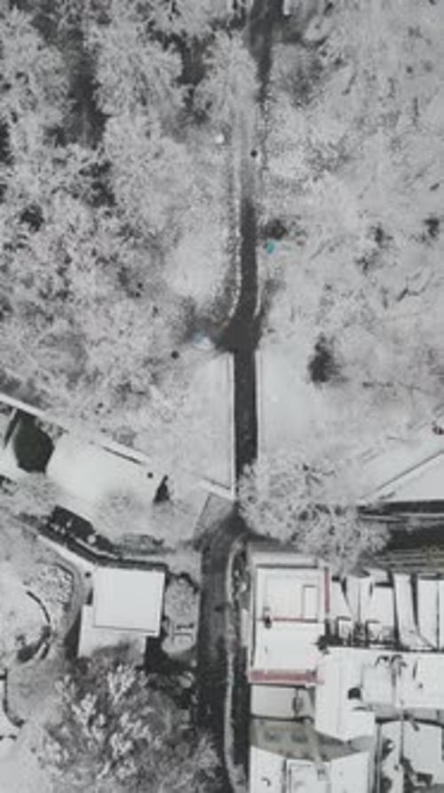 Aerial video of the city of Zurich in winter, Switzerland