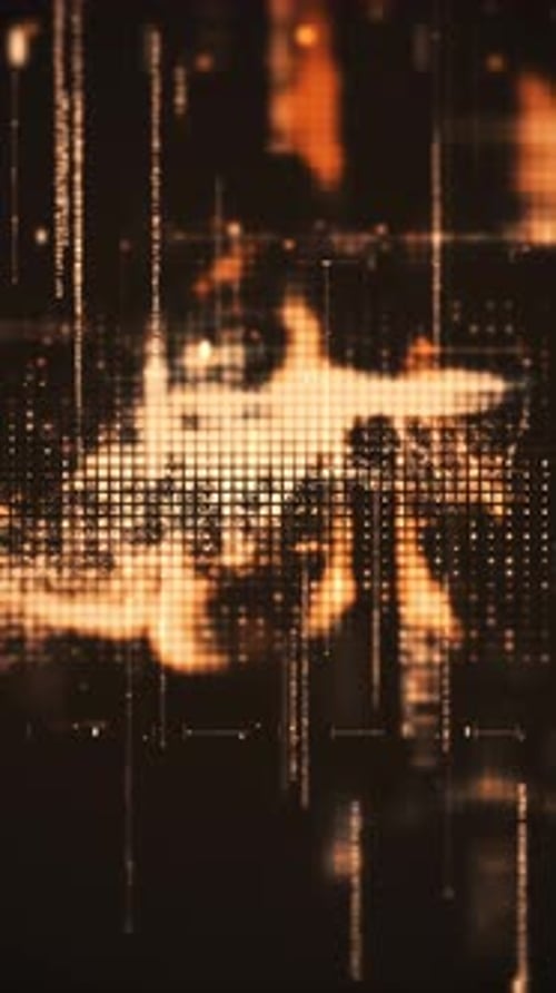 Futuristic Data Matrix Simulation Background 08