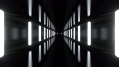 White Fast Rotating Abstract Neon Tunnel Background Vj Loop In 4K