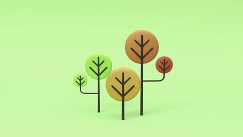 Trees with colorful leaves stand tall