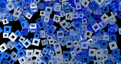 Cubic Shape Transition – 4K Alpha Loop