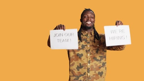 HR Employee Working on Recruitment to Fill Job Vacancy