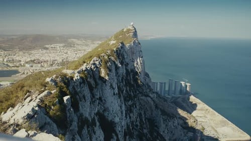 Blick auf den Felsen von Gibraltar
