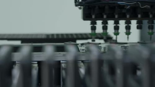 Needles on Automatic Equipment Diagnostiquent et testent les puces et les processeurs Creative Modern Robotic