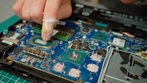 Laptop Repair on Computer Motherboard