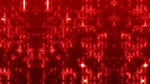 Abstract Technology Background Loop Red V3