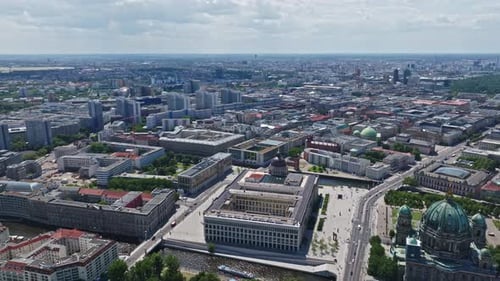 Aerial view of mitte district in Berlin , Germany