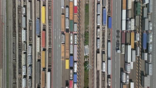 Container Terminal Top View
