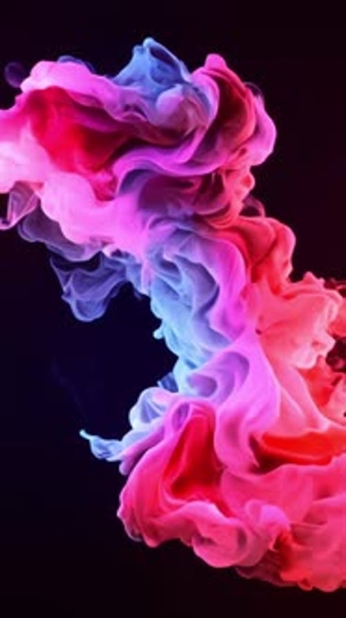 Fond vertical de fumée colorée