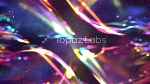 Abstract Colorful Light Trails Motion Graphic VJ Background