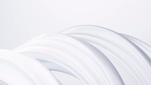 Abstract wave loop animation. 3D rendered background, Minimal flowing, fluid, twisted shapes.