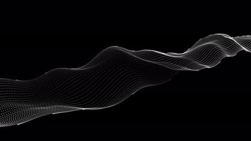 Abstract Digital Waveform Data Visualization Background Loop