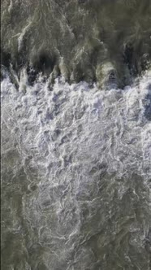 Flowing Water Aerial View