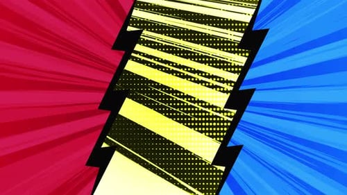 Comic Book Versus Intro Background Animation