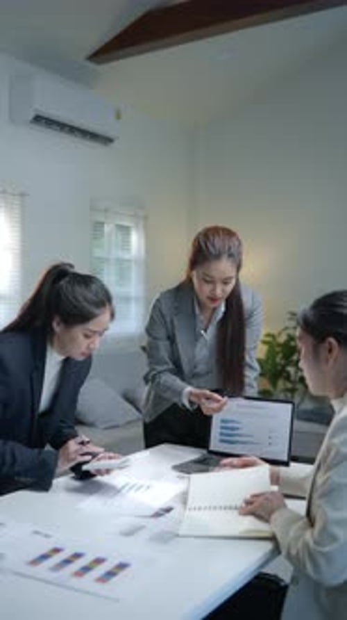 Group of teamwork businessman working and brainstorming in office