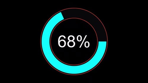 Loading Progress Percent Dial