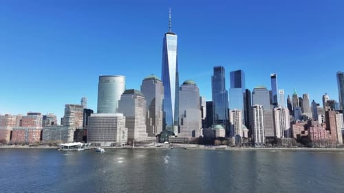 Downtown New York At Manhattan In New York United States.