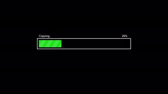 Copying Bar Progress Animation 4K On Alpha, Backgrounds Motion Graphics ...