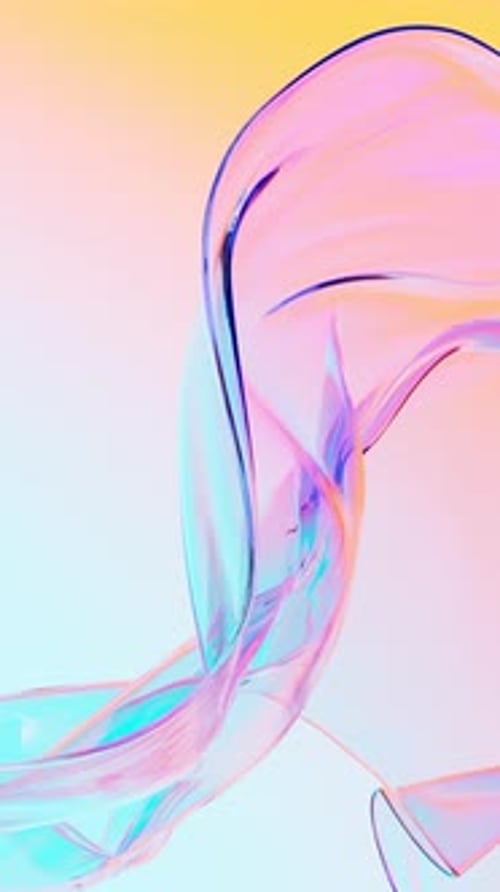 Abstract Fluid Colorful Wavy Lines Background Animation
