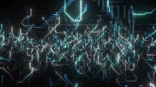 Hintergrund des digitalen Datenflusses