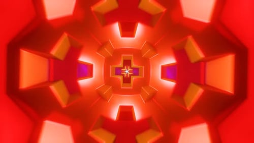 Mesmerizing Abstract Neon Multicolor Psychedelia in a Dynamic VJ Loop