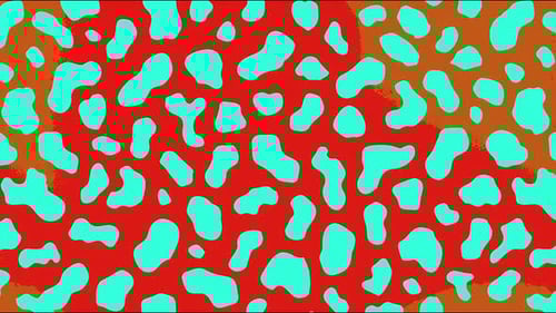 Retro-Inspired Animated Cartoon 4k Pattern Background with Funky Liquid Spots, Textured Backdrop