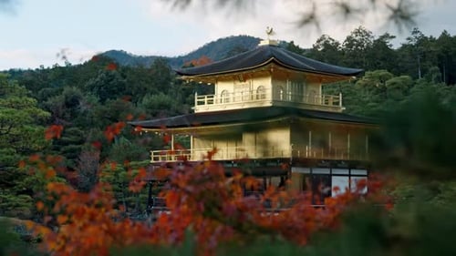Kinkaku-ji Temple in Autumn, Japan