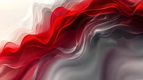 Abstract Fluid Motion of Red and Grey Layered Waves