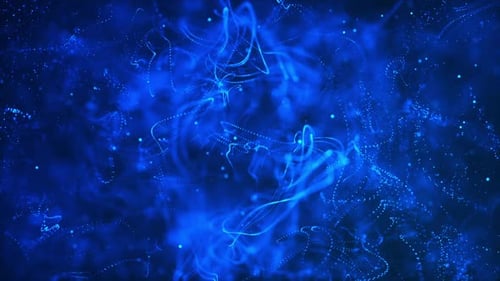 Dark blue particle lines abstract background