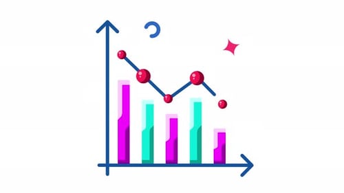 Animation Trending Down: A Colorful Data Visualization of Decreasing Values