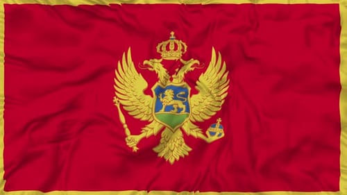 Waving Montenegro Flag Animation